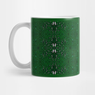 Pattern of Green Background Futuristic Style Mug